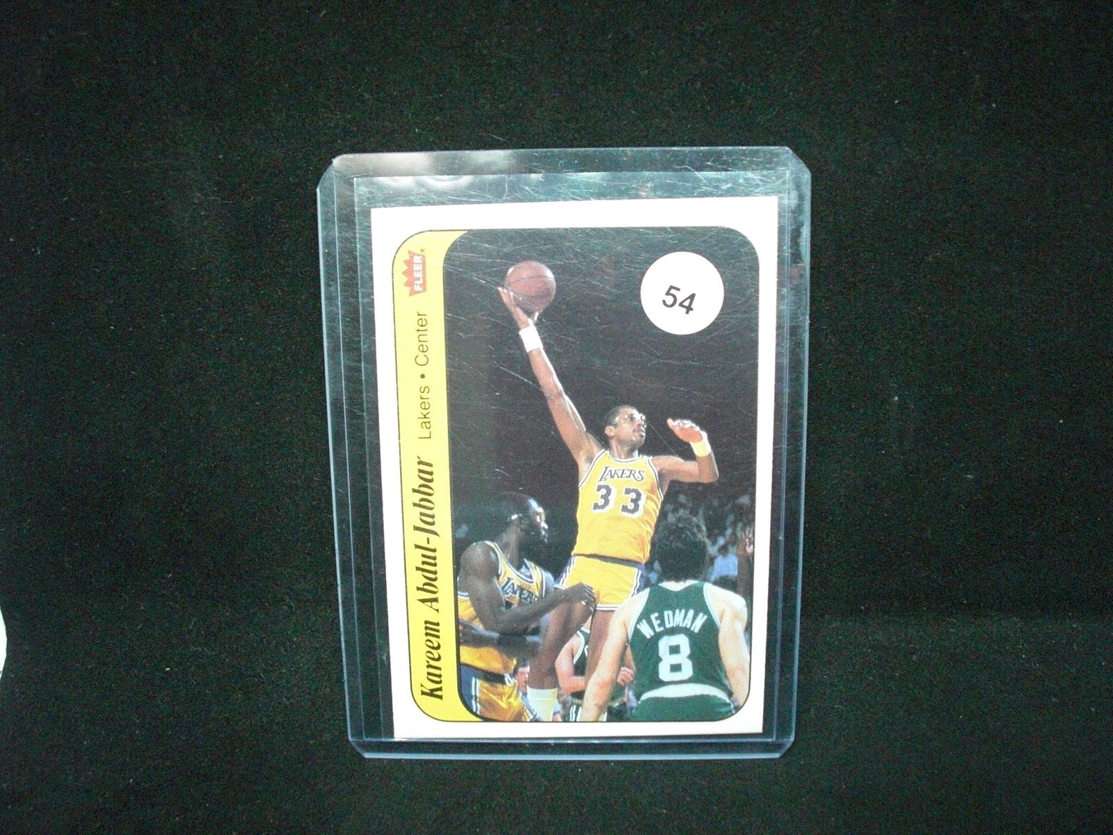 kareem abdul jabbar 1986 fleer basketball sticker (1 of 1)