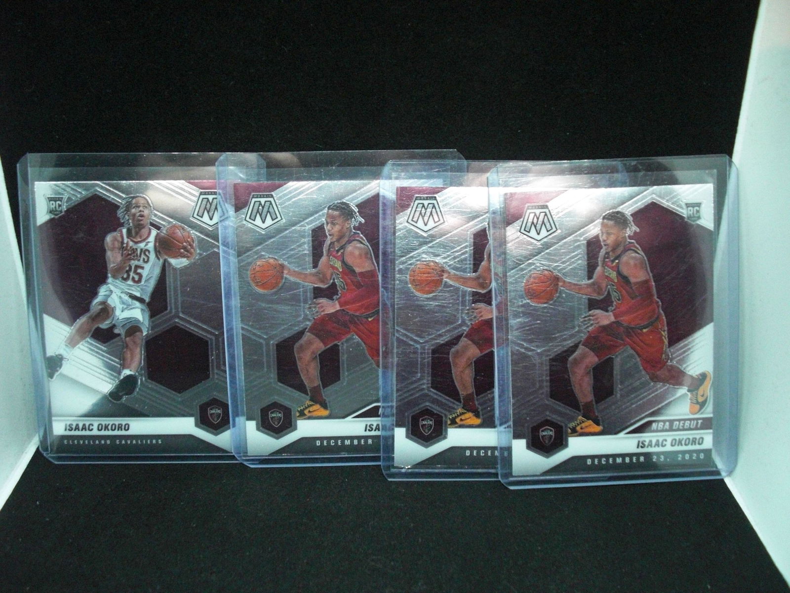 lot of 4 mosaic rookie cards (1 of 1)