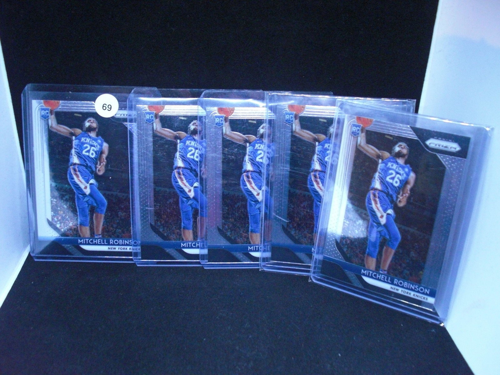 lot of 5 mitchell robinson prizm rookies: lot of 5 mitchell robinson prizm rookies