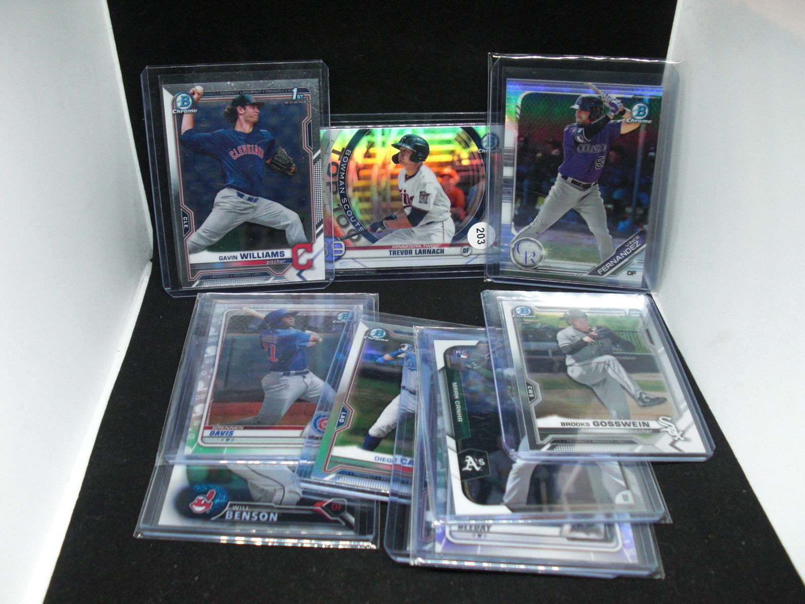 lot of 10 bowman chrome baseball cards (1 of 1)