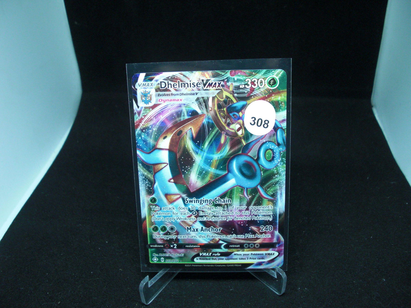 dhelmise vmax pokemon card (1 of 1)