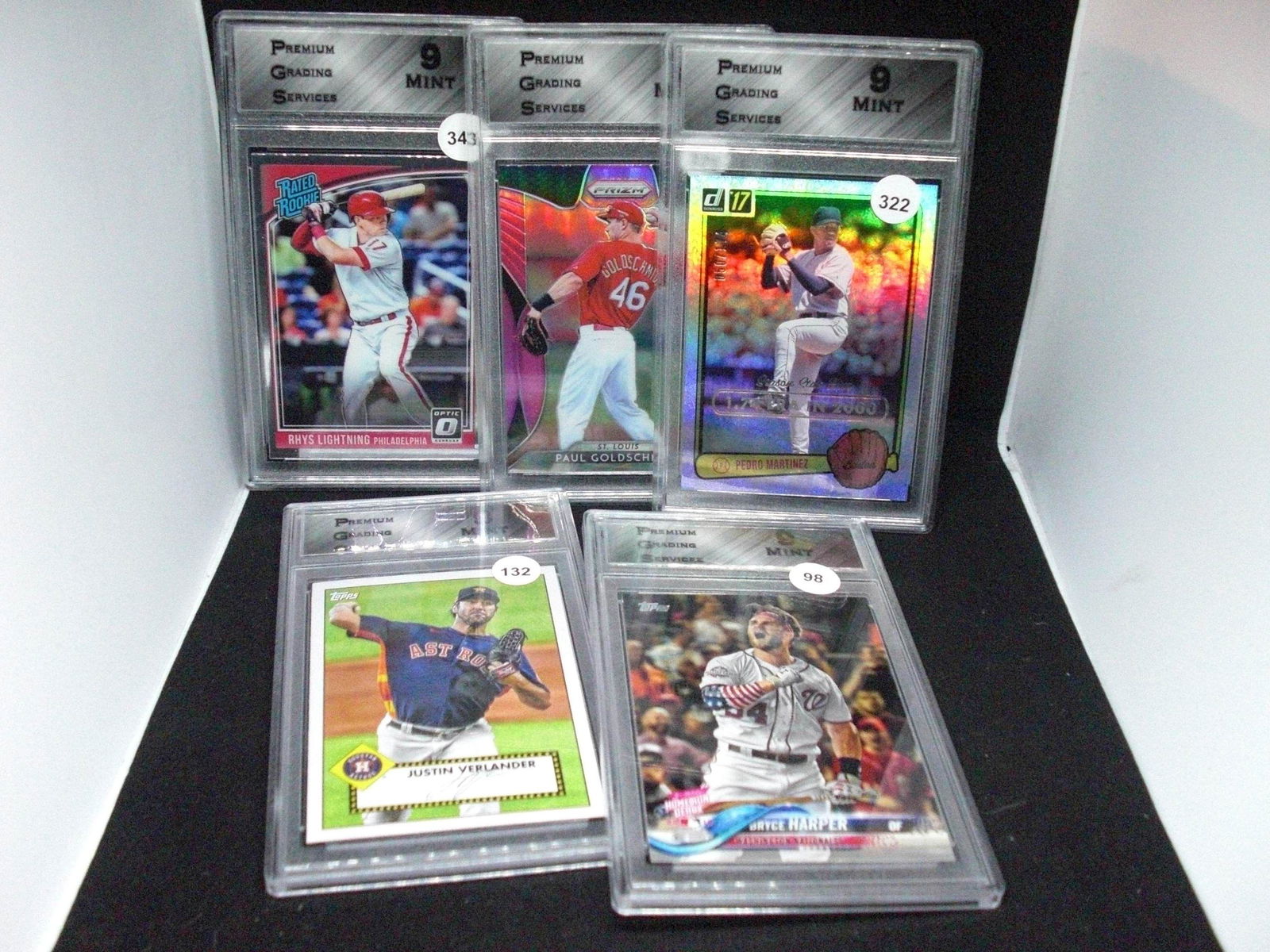 lot of 5 PGS graded baseball cards PGS 9's (1 of 1)