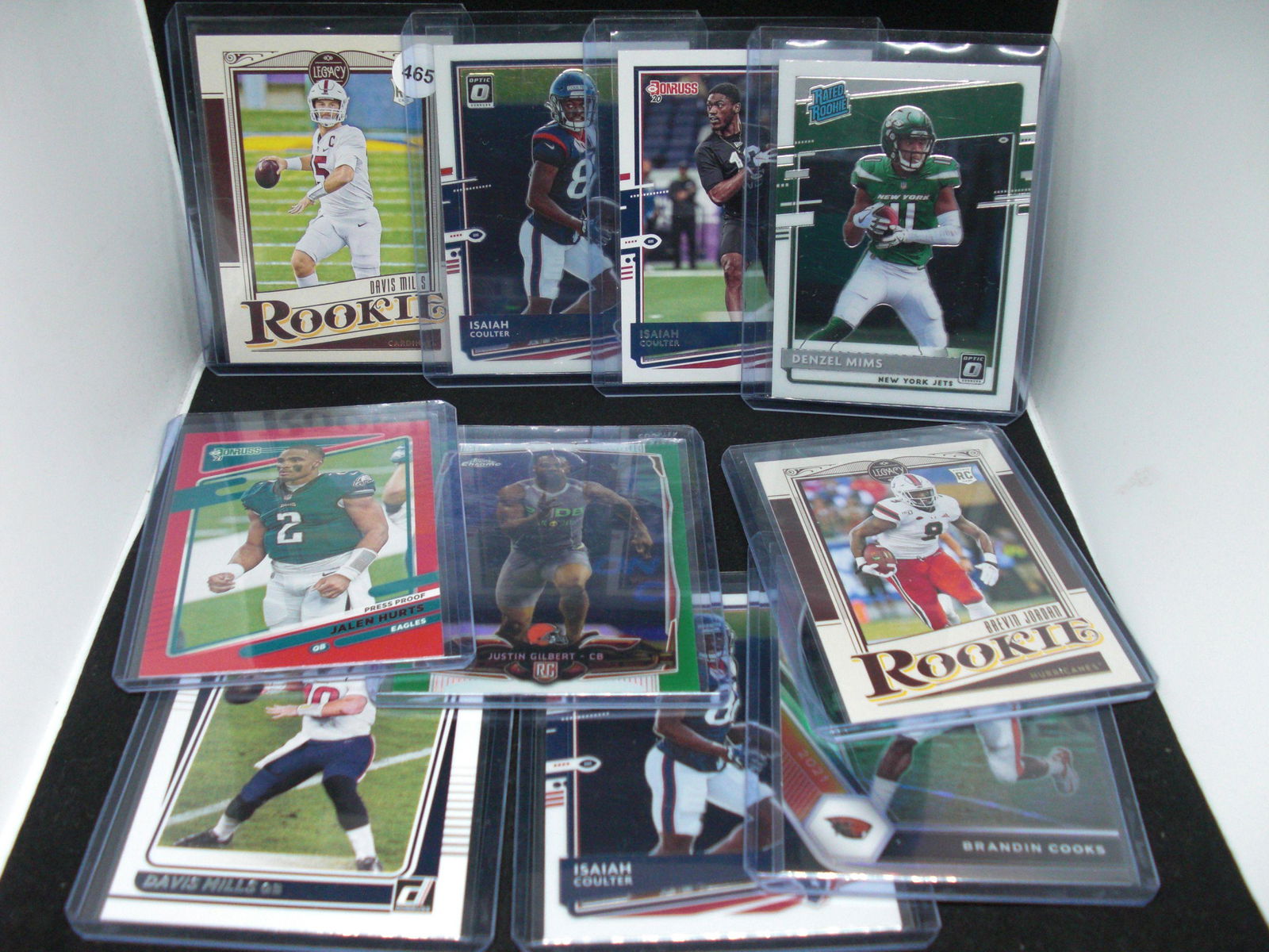 Lot of 10 football cards: Davis mills rookie card