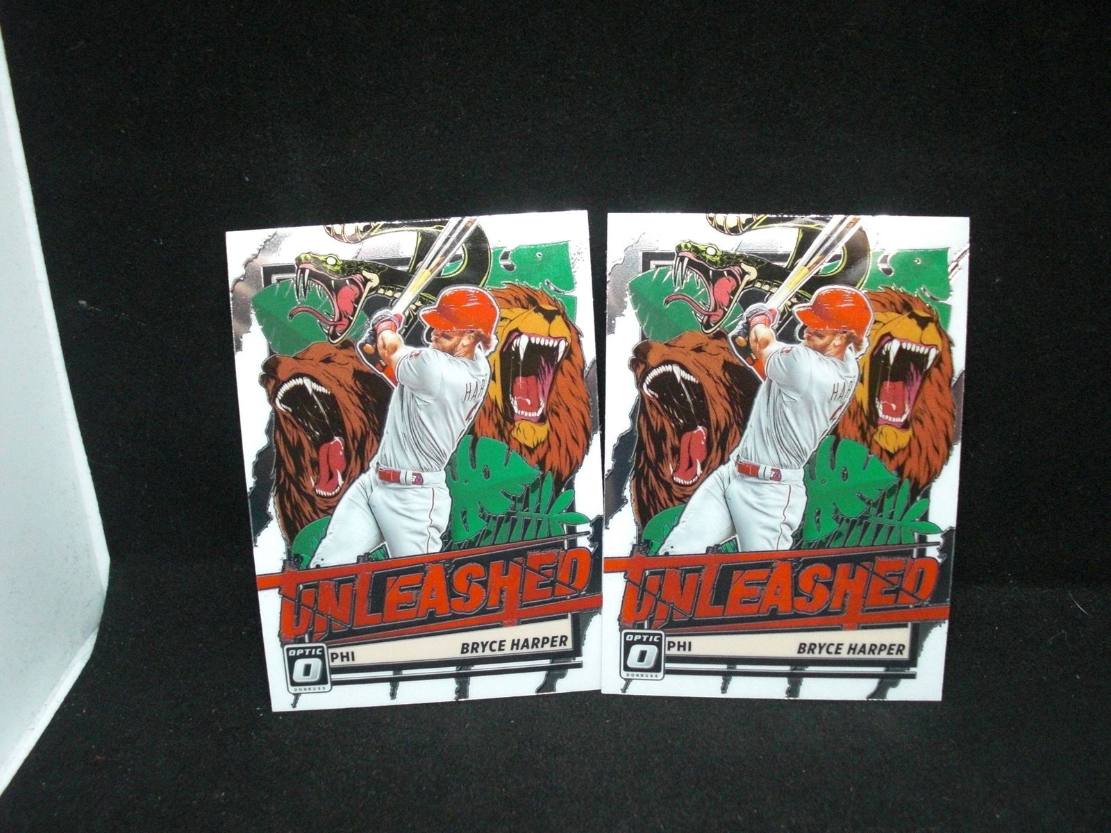 Lot of two Bryce Harper unleashed inserts: Lot of two Bryce Harper unleashed inserts