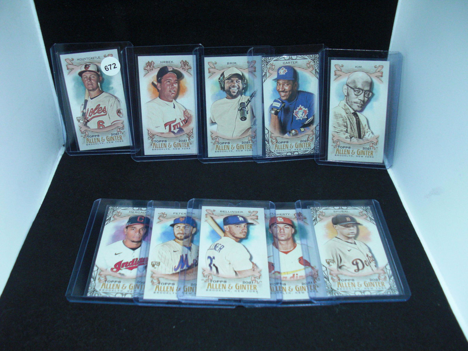 Lot of 10 allen and ginter minis (1 of 1)