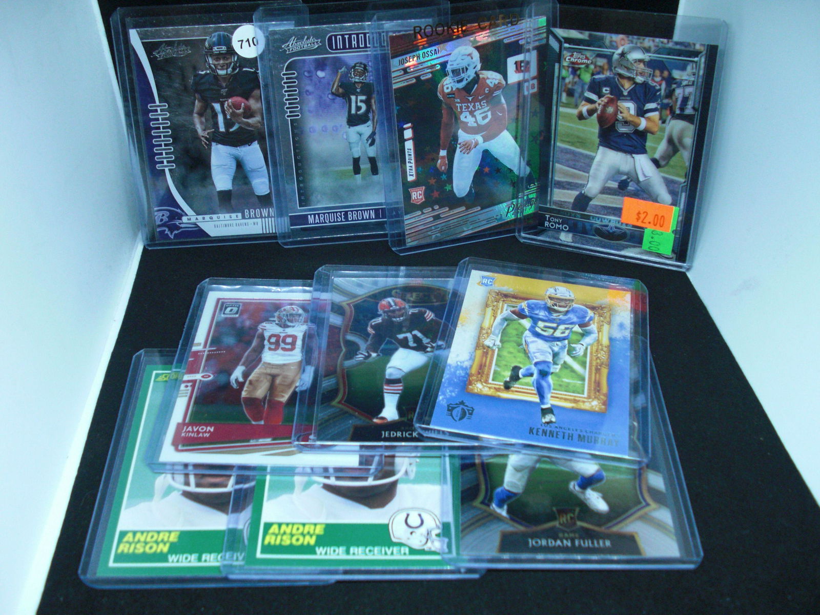 Lot of 10 football cards (1 of 1)