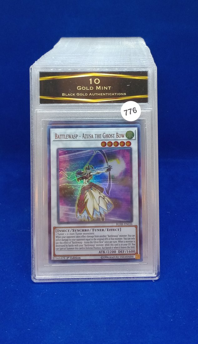 BGA 10 gold mint graded Yu-Gi-Oh battlewasp: BGA 10 gold mint graded Yu-Gi-Oh battlewasp