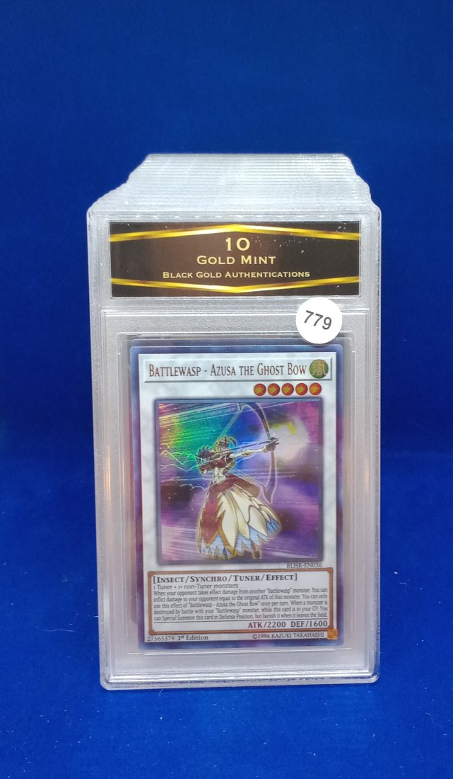 BGA 10 gold mint graded Yu-Gi-Oh battlewasp: BGA 10 gold mint graded Yu-Gi-Oh battlewasp