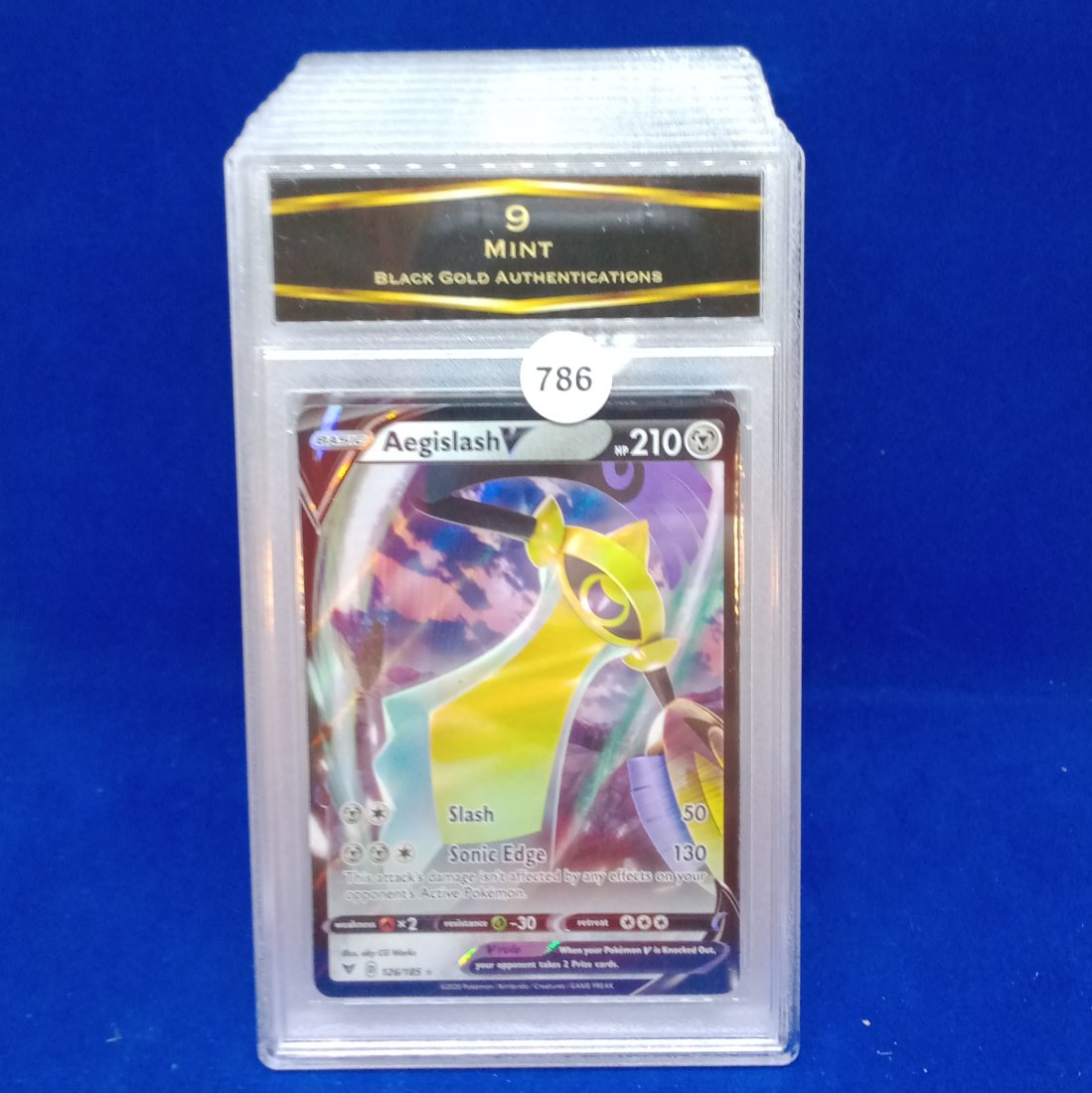 BGA 9 Aegislash v Pokemon card (1 of 1)