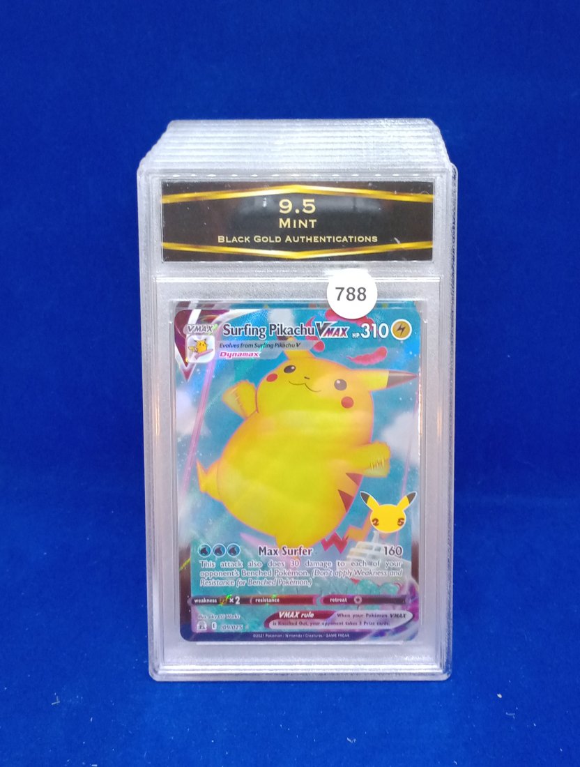 BGA 9.5 surfing Pikachu VMAX (1 of 1)