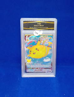 BGA 10 gold mint flying Pikachu VMAX Pokemon card: BGA 10 gold mint flying Pikachu VMAX Pokemon card