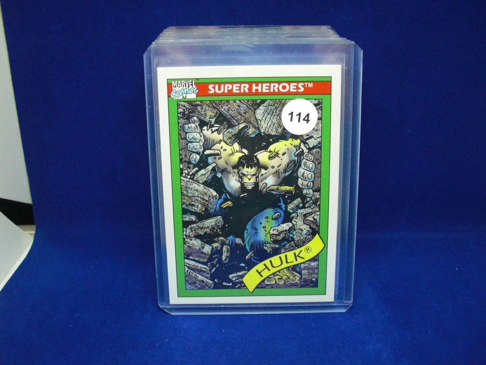 1990 Marvel Comics Hulk card (1 of 1)
