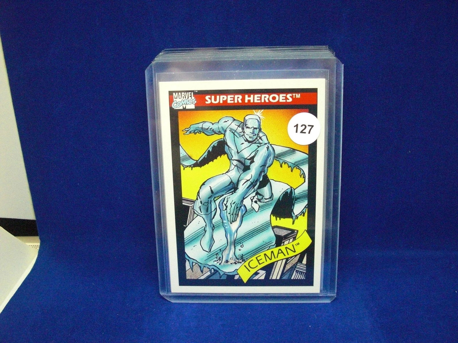 1990 Marvel Comics Iceman card (1 of 1)