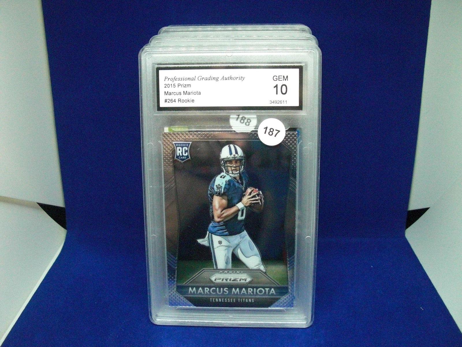 pga gem 10 prizm marcus mariota rookie (1 of 1)