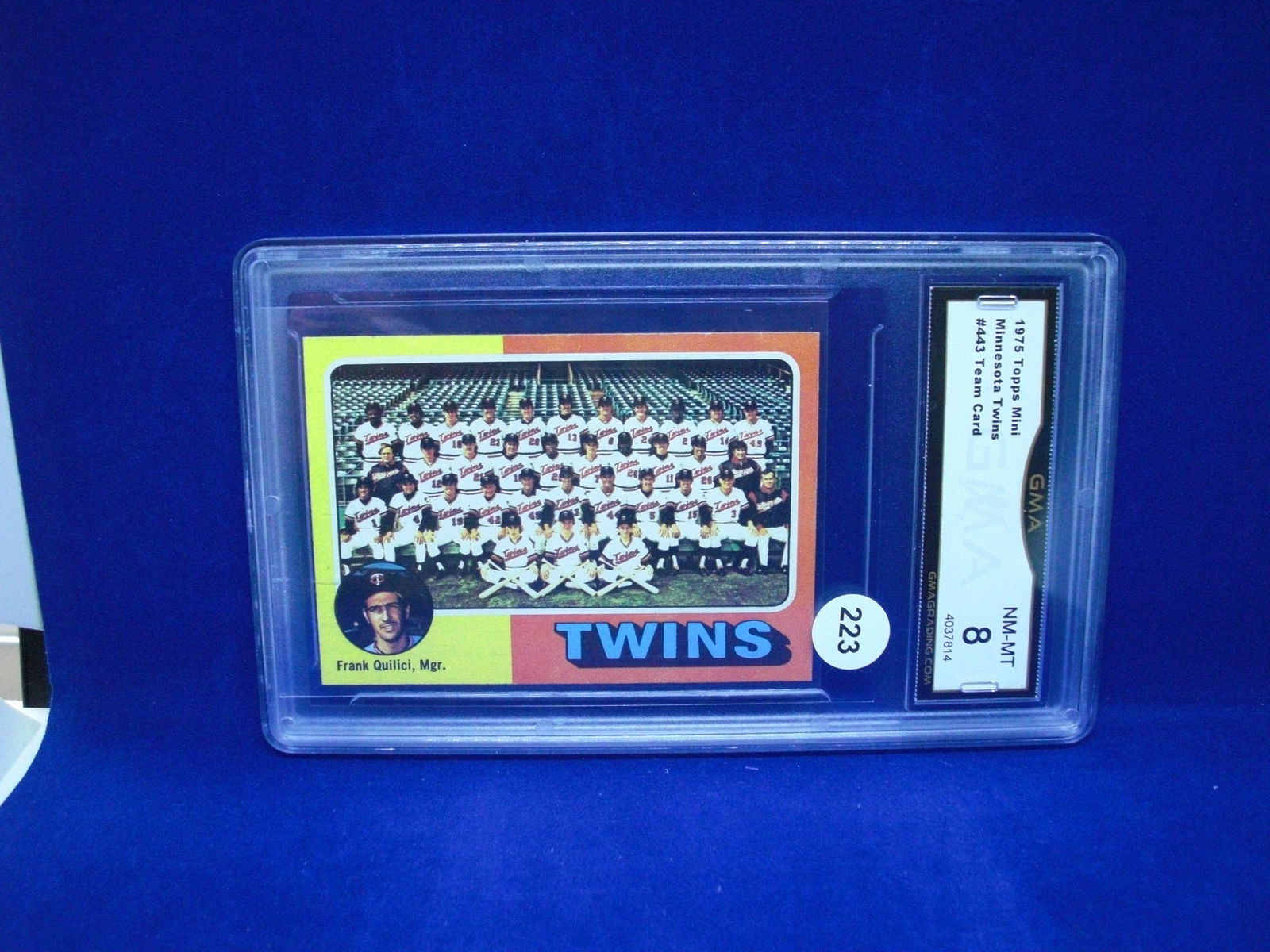 GMA 8 1975 twins mini team card (1 of 1)