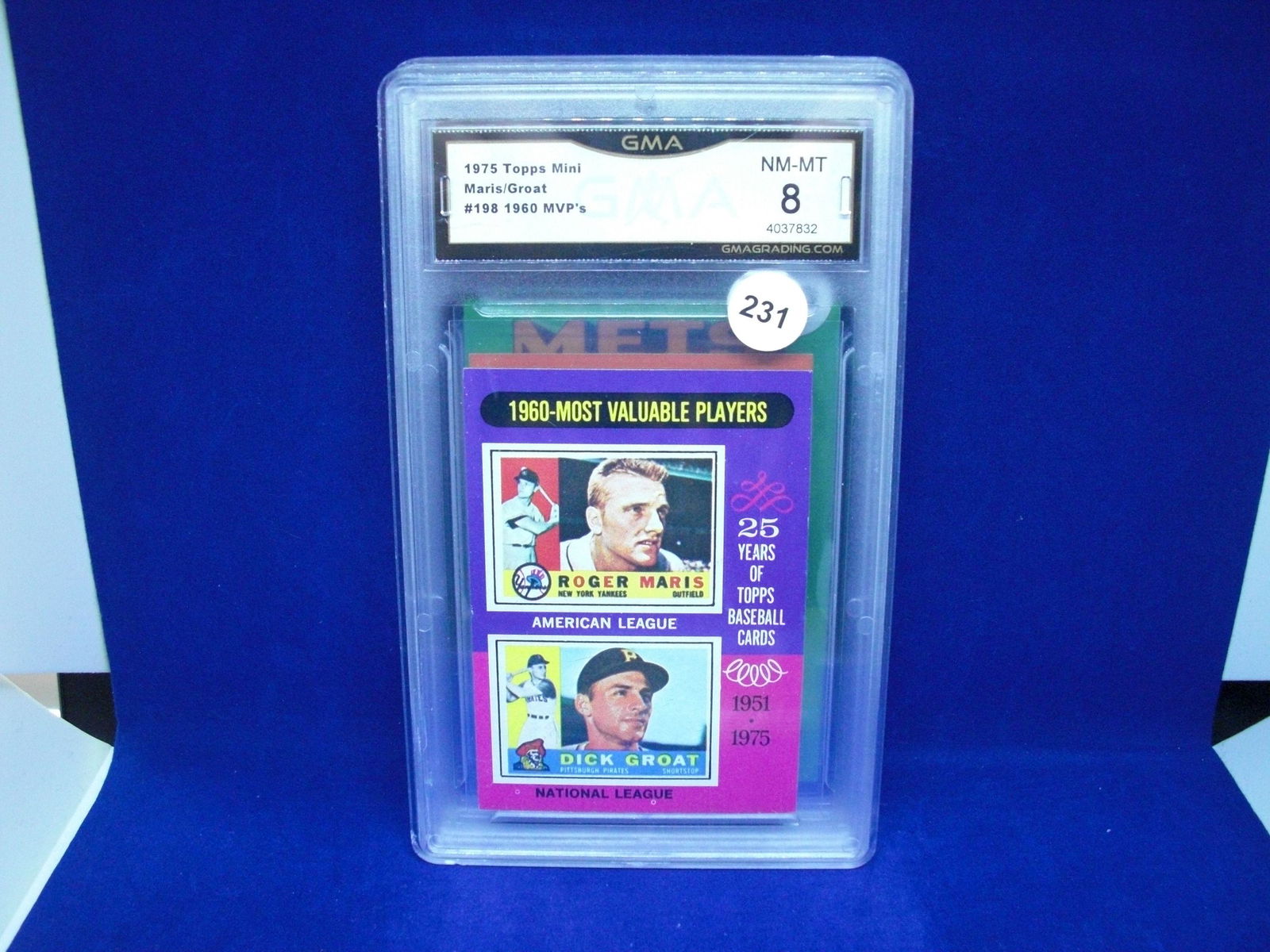 GMA 8 Roger Maris 1975 mini insert (1 of 1)