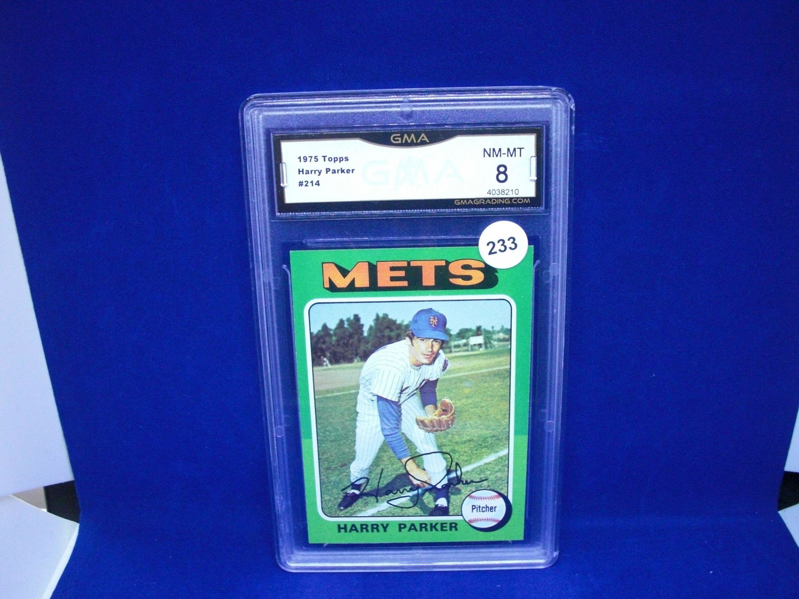 GMA 8 Harry Parker 1975 Topps (1 of 1)