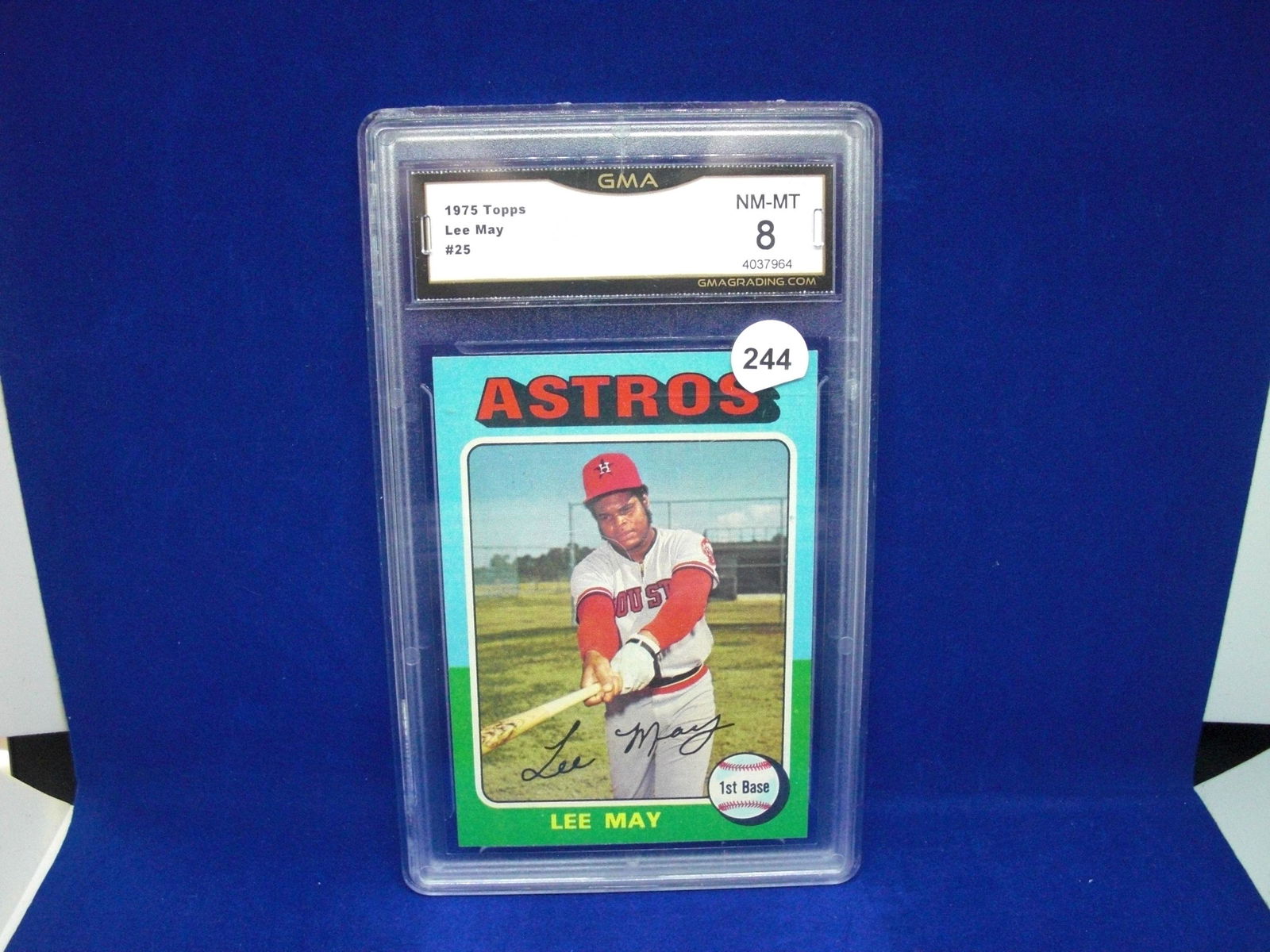 GMA 8 lee may 1975 topps (1 of 1)