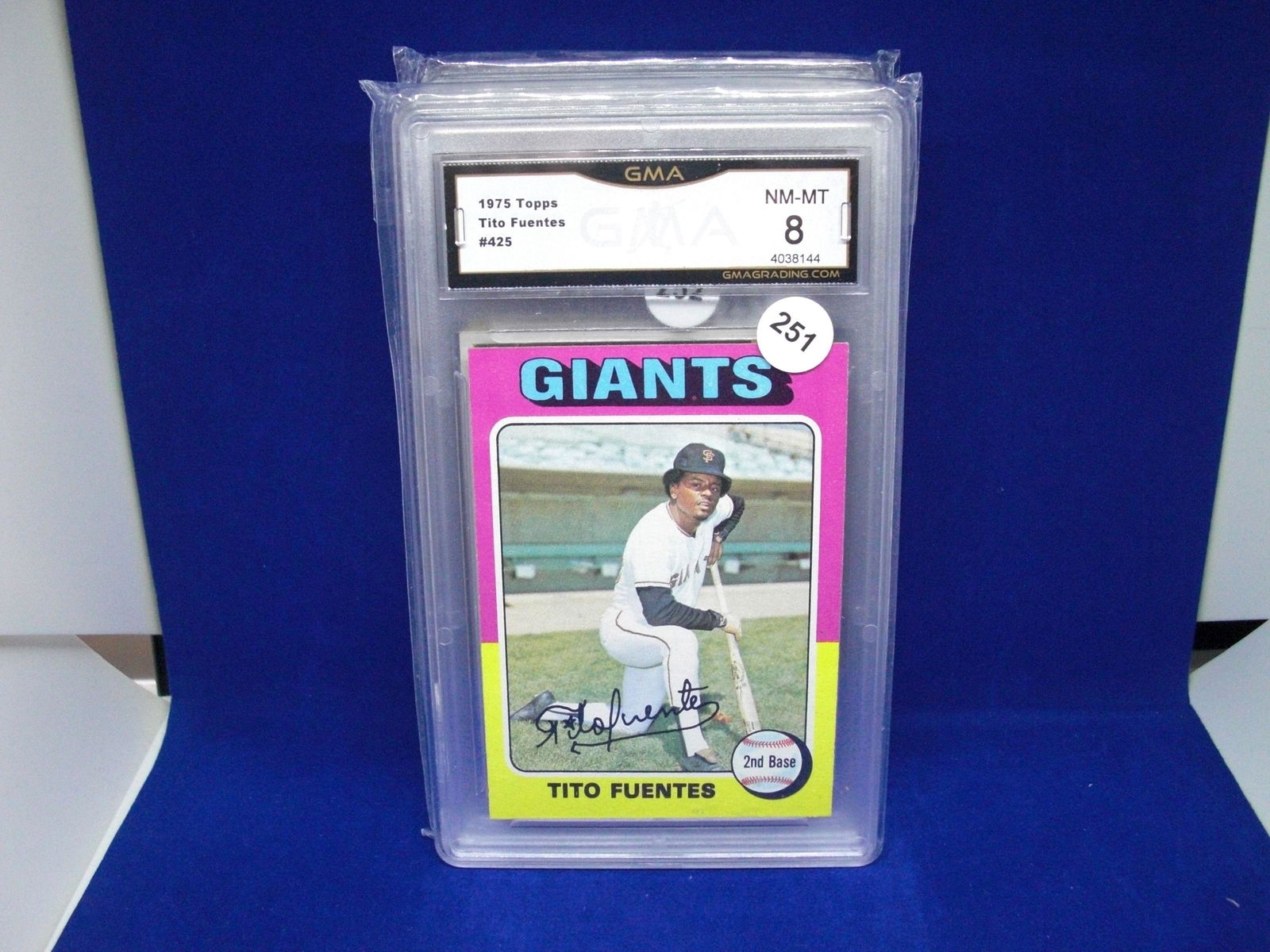 GMA 8 tito fuentes 1975 topps (1 of 1)