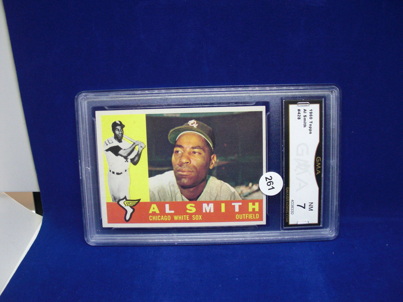 GMA 7 al Smith 1965 topps baseball: graded sports card