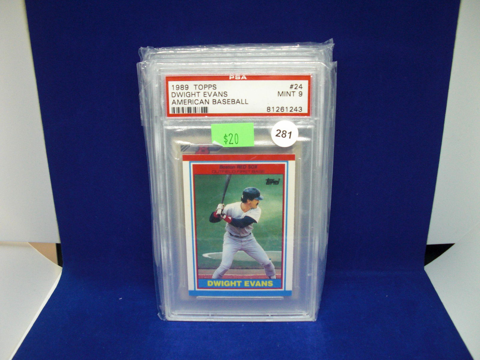 PSA 9 Dwight Evans American baseball (1 of 1)