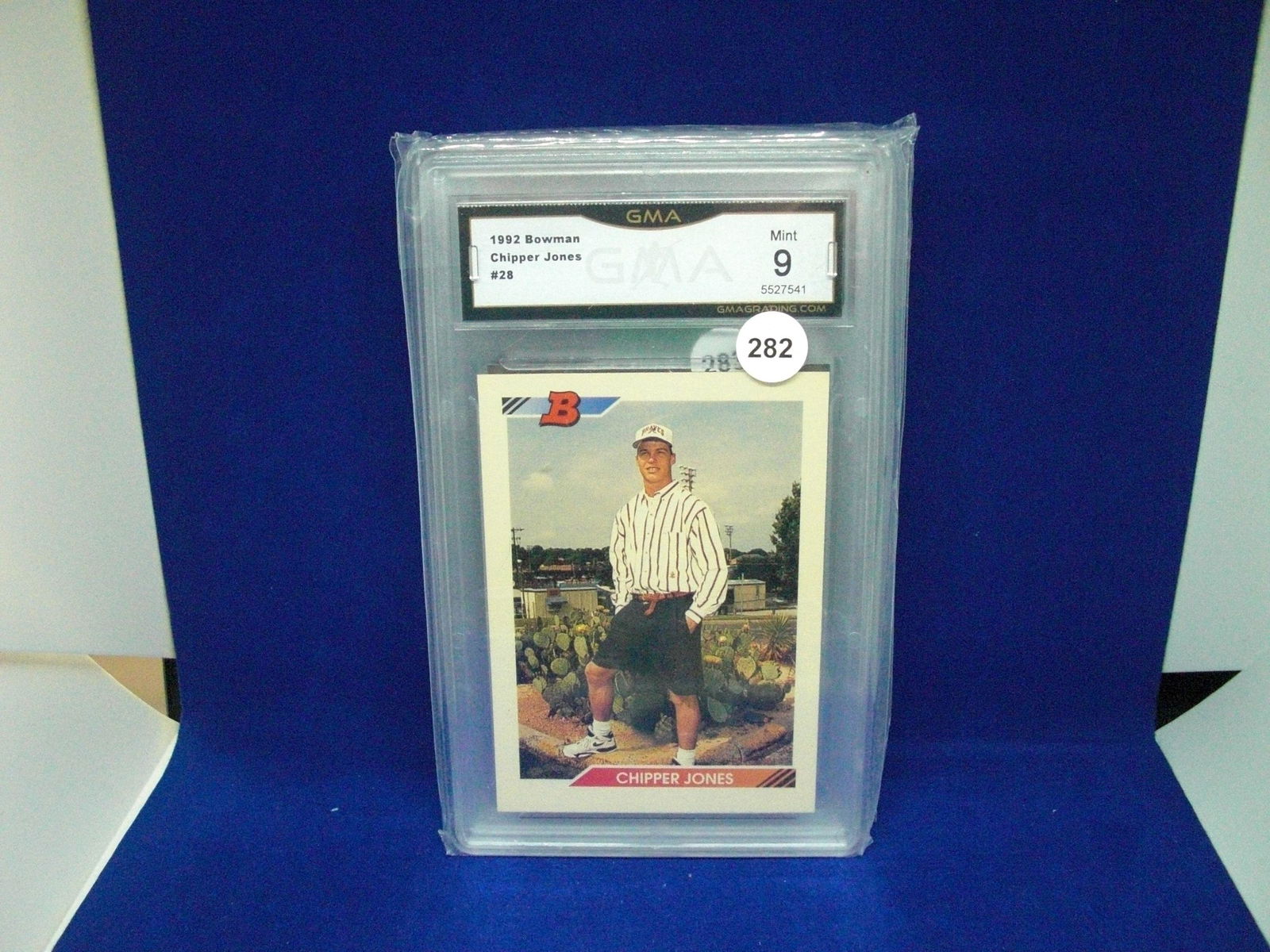 GMA 9 chipper Jones rookie card (1 of 1)