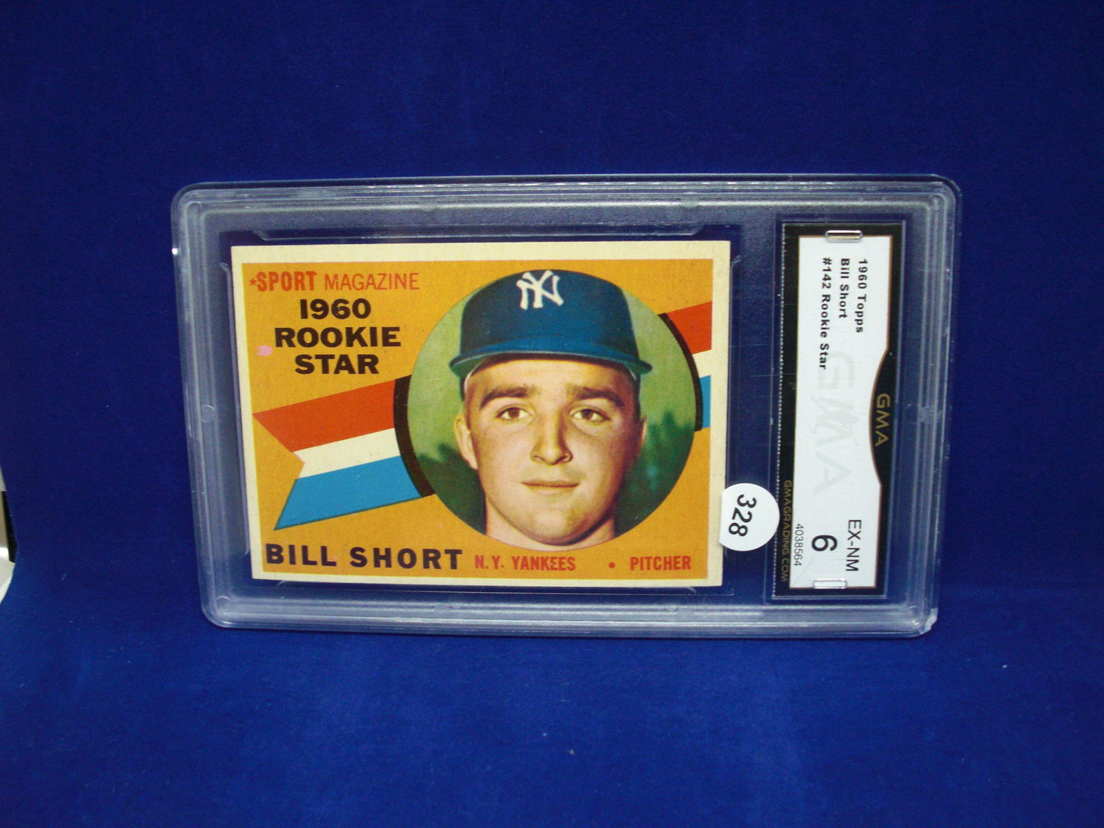 GMA 6 bill short 1960 topps rookie star (1 of 1)