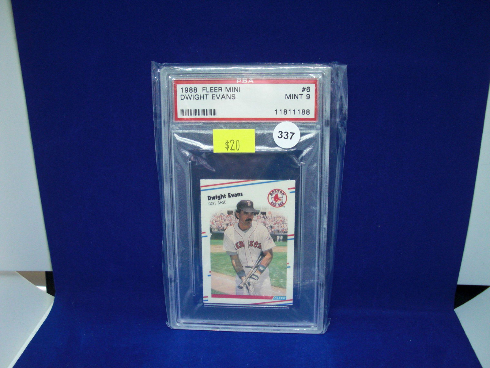 PSA 9 dwight evans 1988 fleer mini (1 of 1)