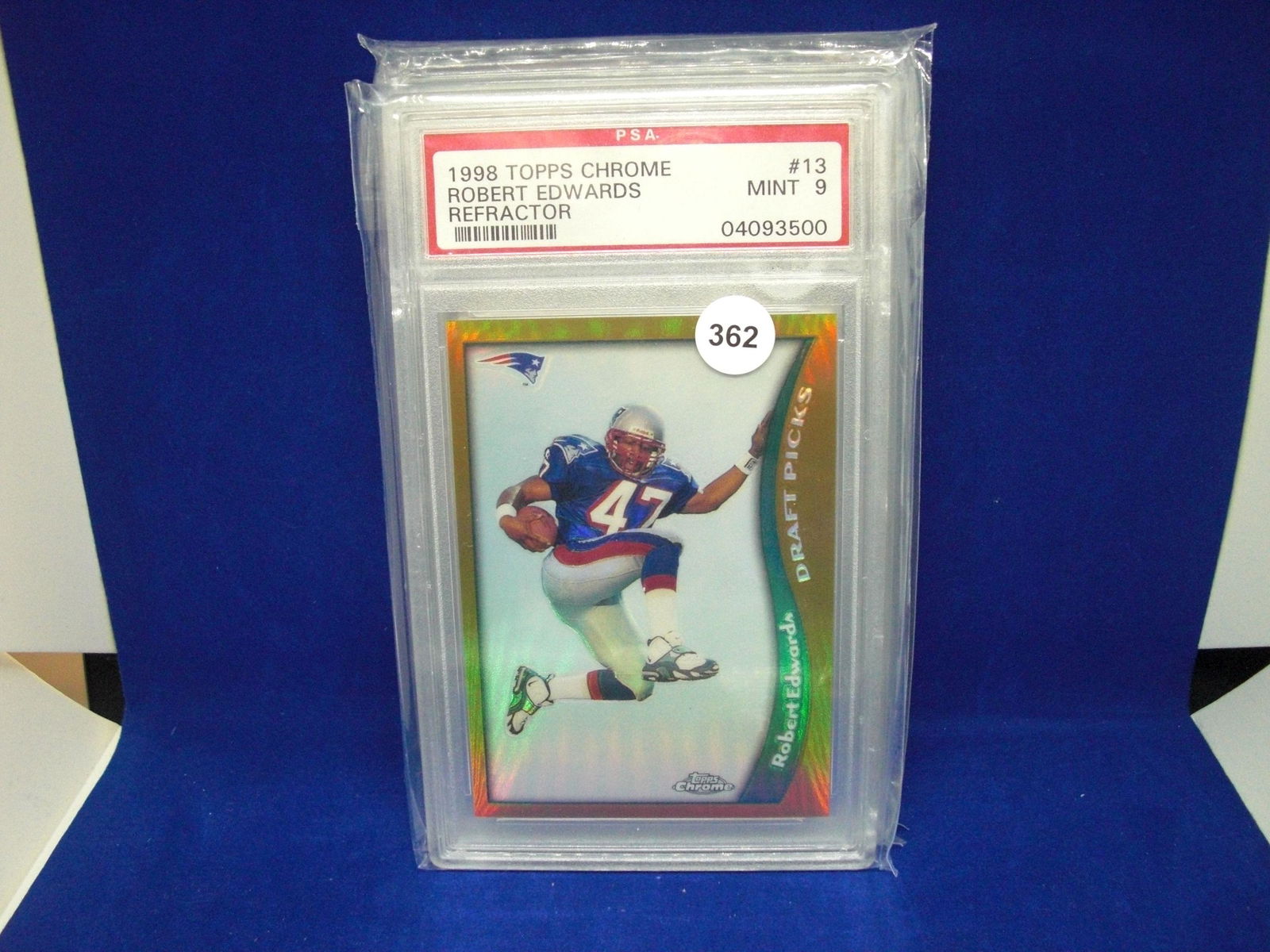 PSA 9 Robert Edwards refractor rookie card (1 of 1)