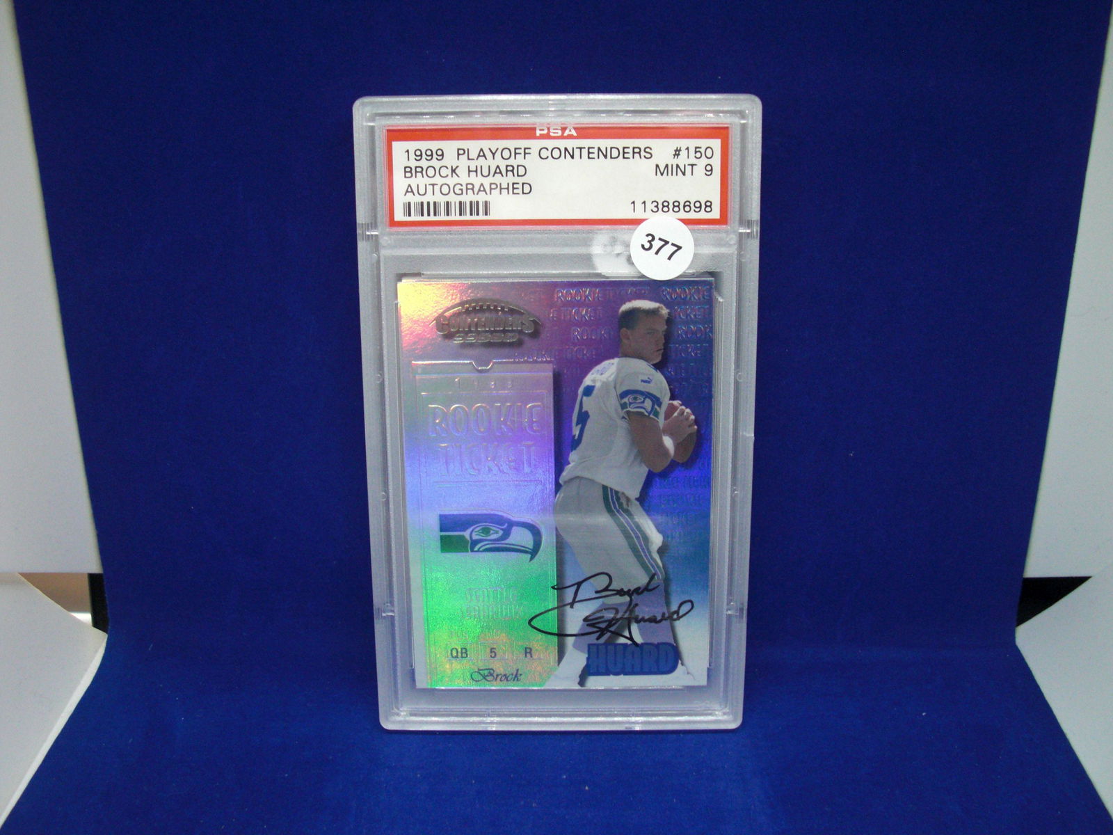 PSA 9 Brock huard rookie ticket auto (1 of 1)