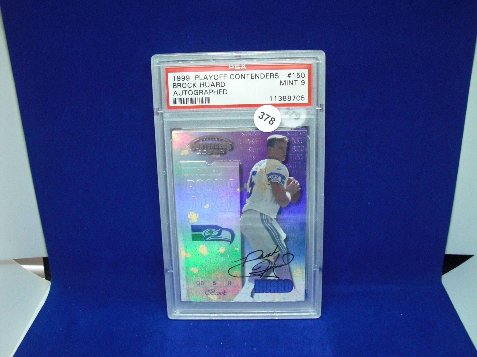 PSA 9 Brock huard rookie ticket auto (1 of 1)