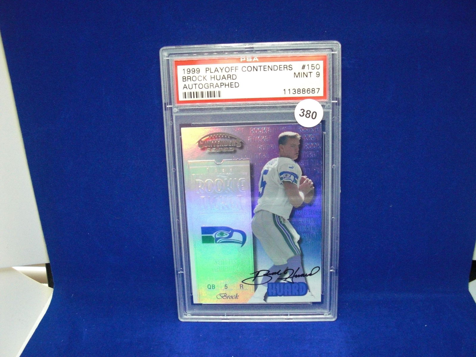 PSA 9 Brock huard rookie ticket auto (1 of 1)