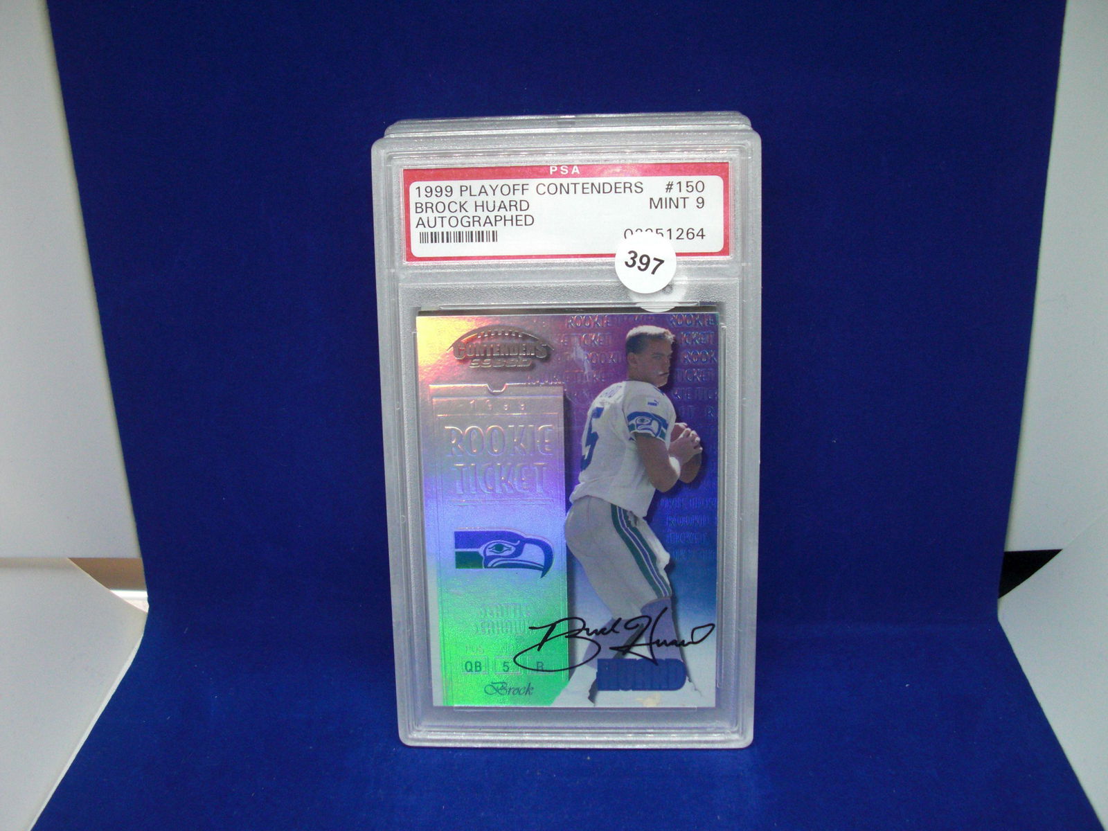 PSA 9 Brock huard rookie ticket auto (1 of 1)