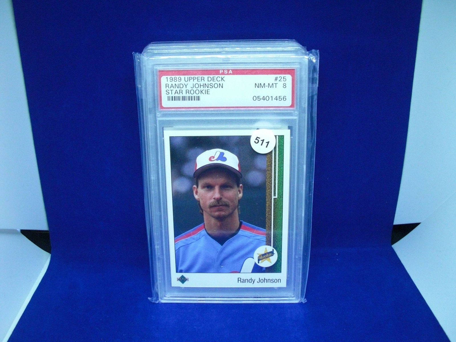 PSA 8 Randy Johnson rookie card (1 of 1)
