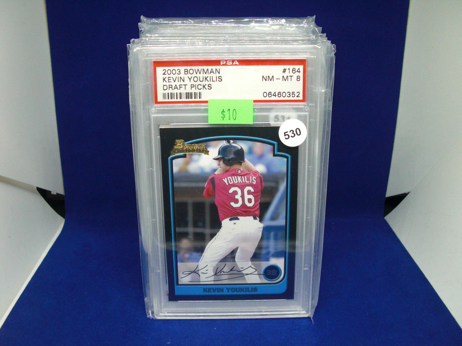 PSA 8 Kevin youkilas Bowman rookie card (1 of 1)