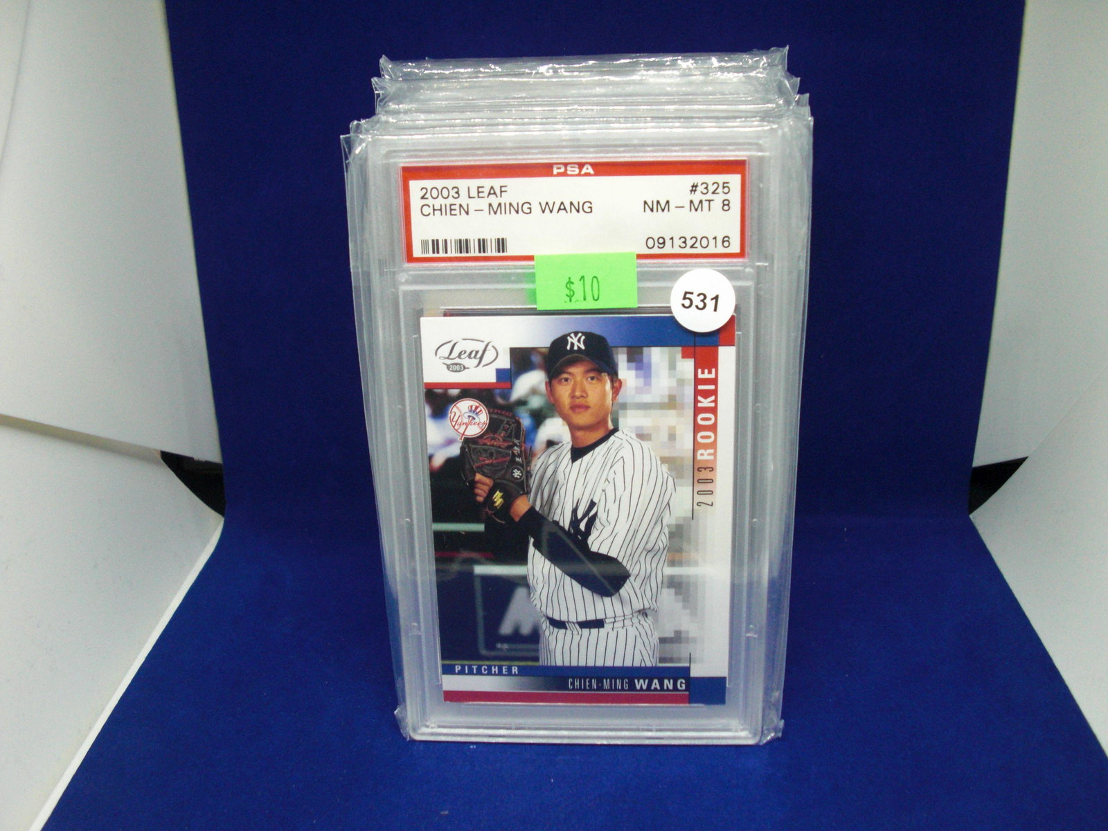 PSA 8 Chen Ming Wang rookie card: graded sports card