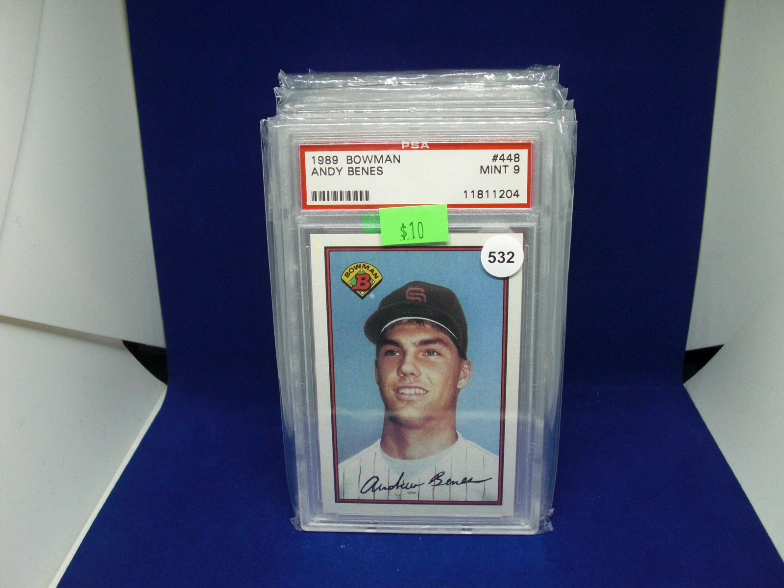 PSA 8 Andy benes rookie card (1 of 1)