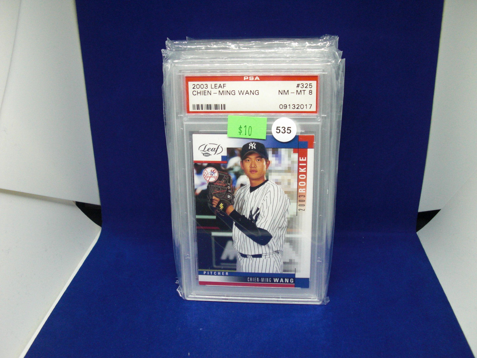 PSA 8 Chen Ming Wang rookie card: graded sports card