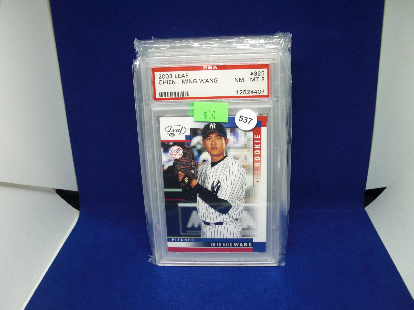 PSA 8 Chen Ming Wang rookie card: graded sports card