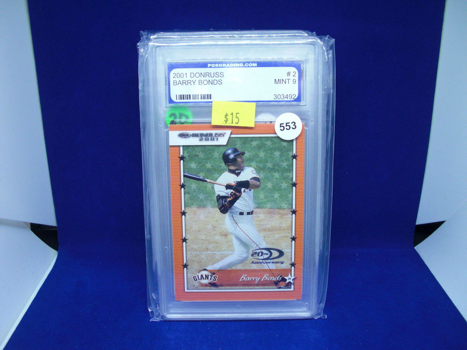 PGS 9 Barry Bonds 2001 donruss (1 of 1)