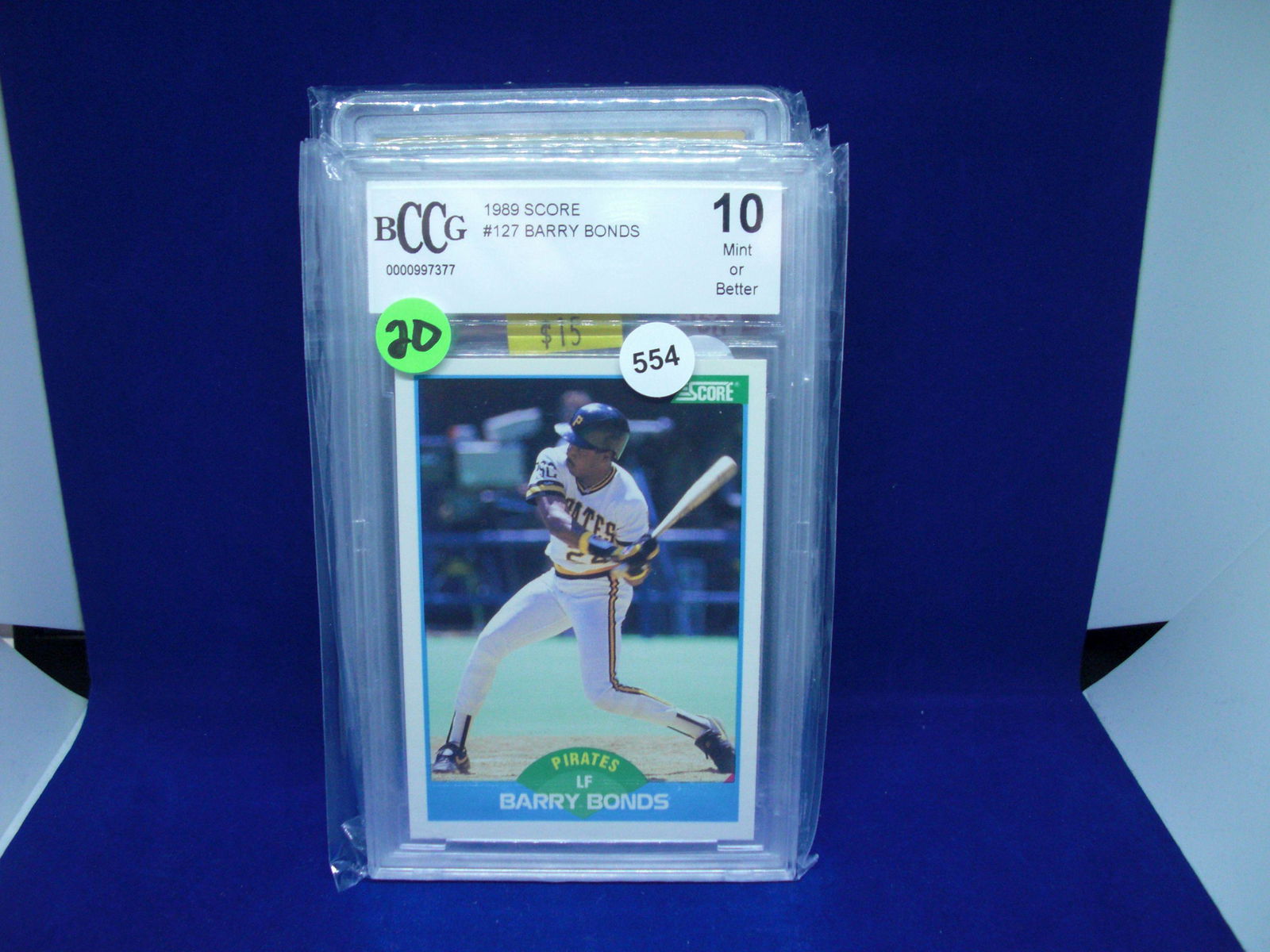 BCCG 10 Barry Bonds score (1 of 1)