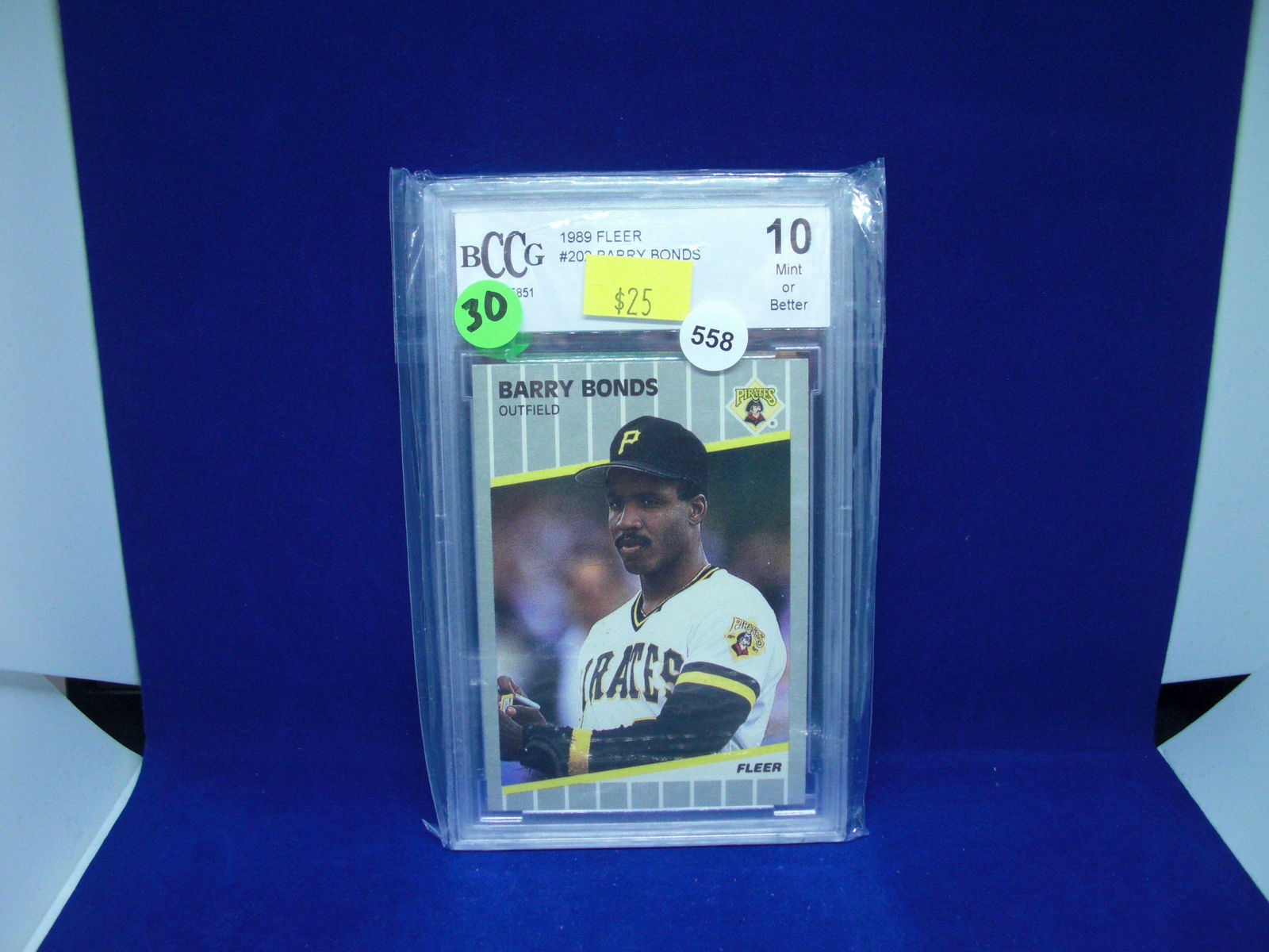 BCCG 10 Barry Bonds 1989 fleer (1 of 1)