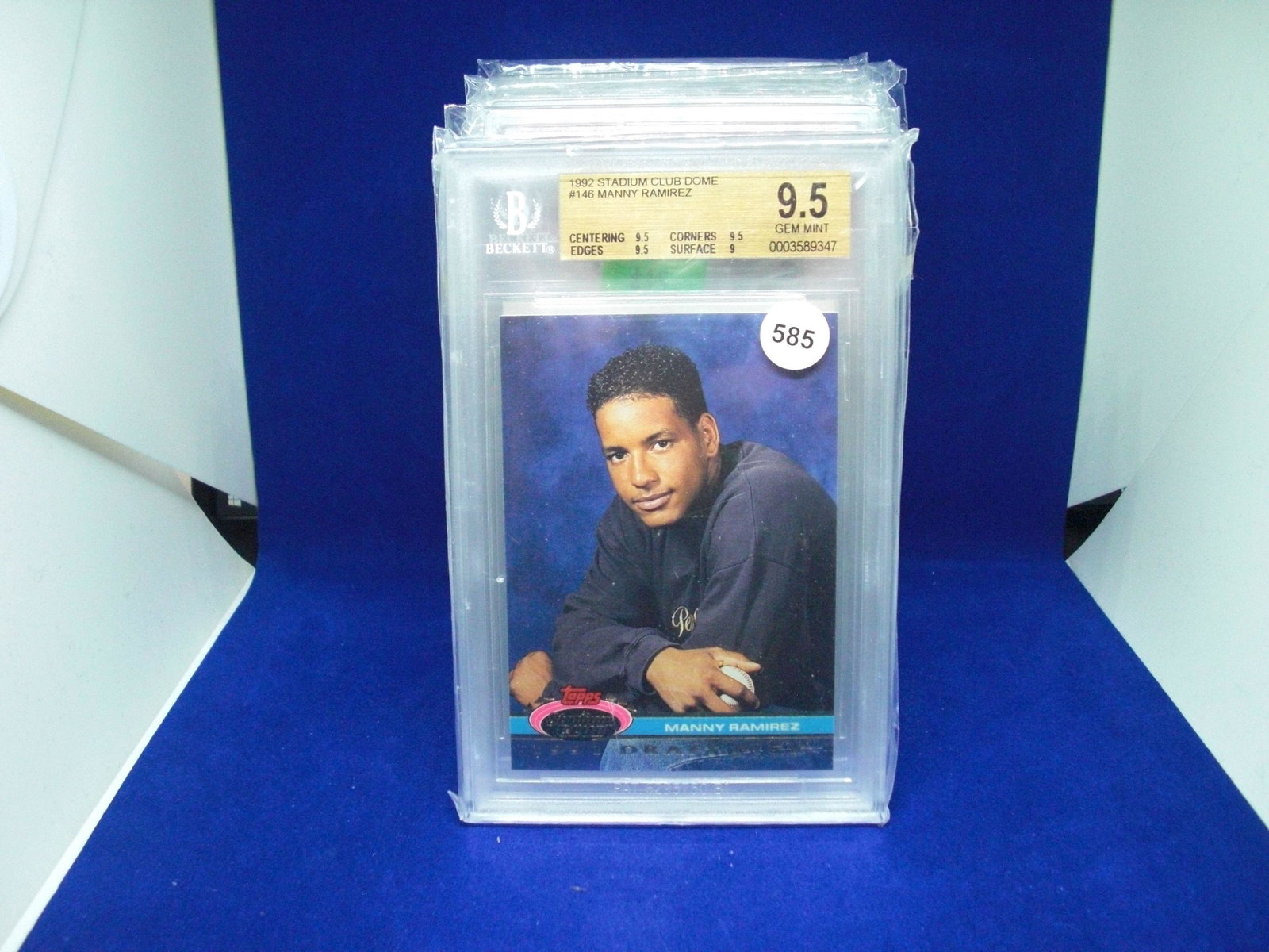 Beckett 9.5 Manny Ramirez rookie card (1 of 1)