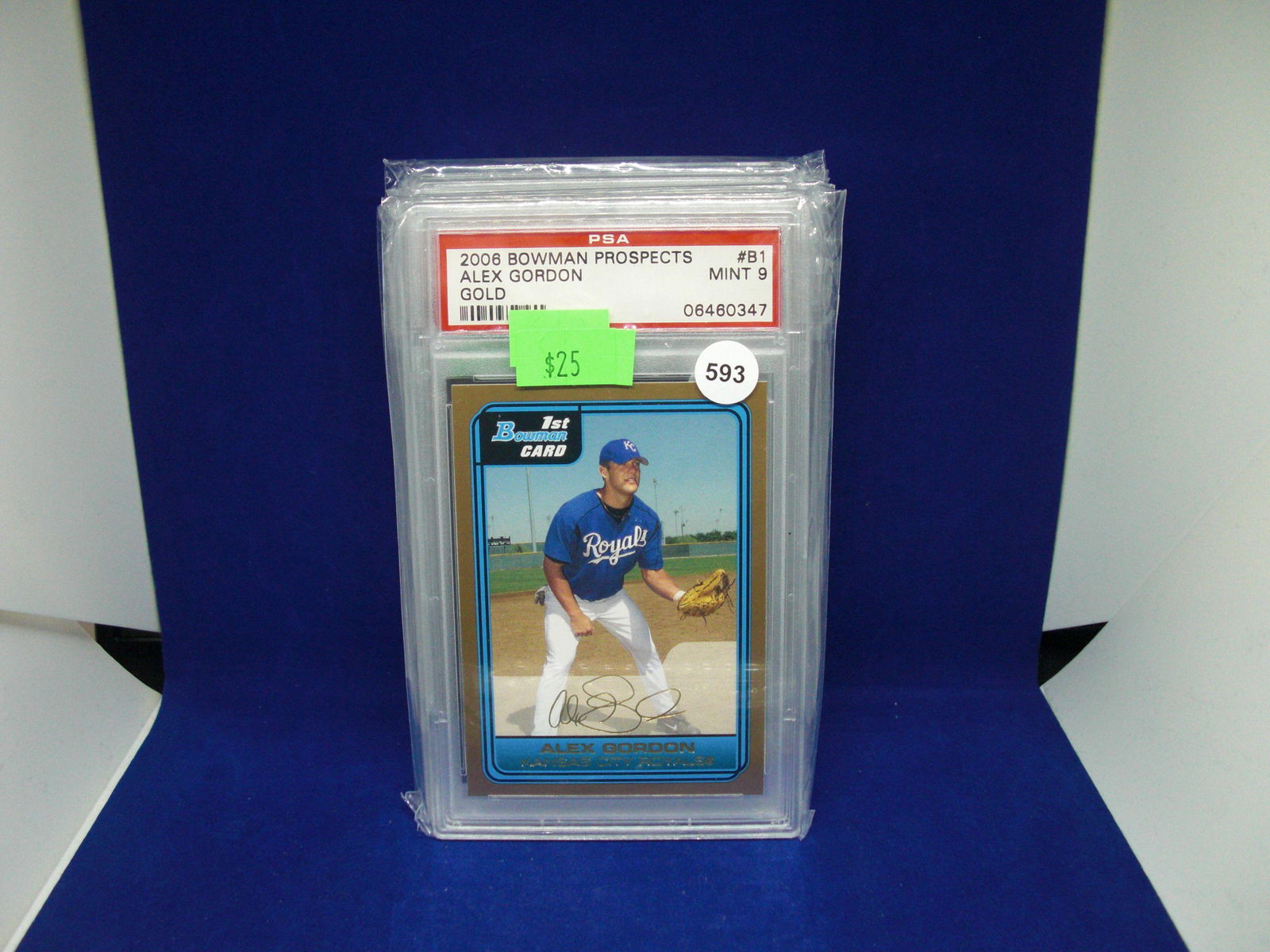 PSA 9 Alex Gordon first Bowman gold (1 of 1)