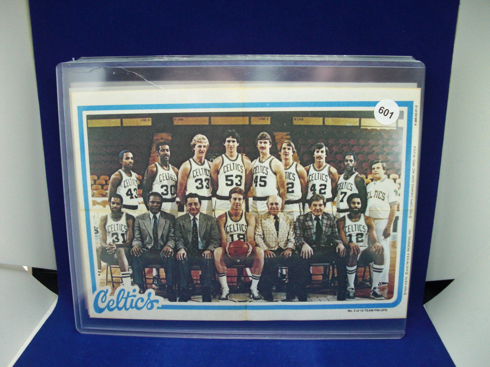 1980 Topps pinups Boston Celtics: Larry Bird rookie Insert