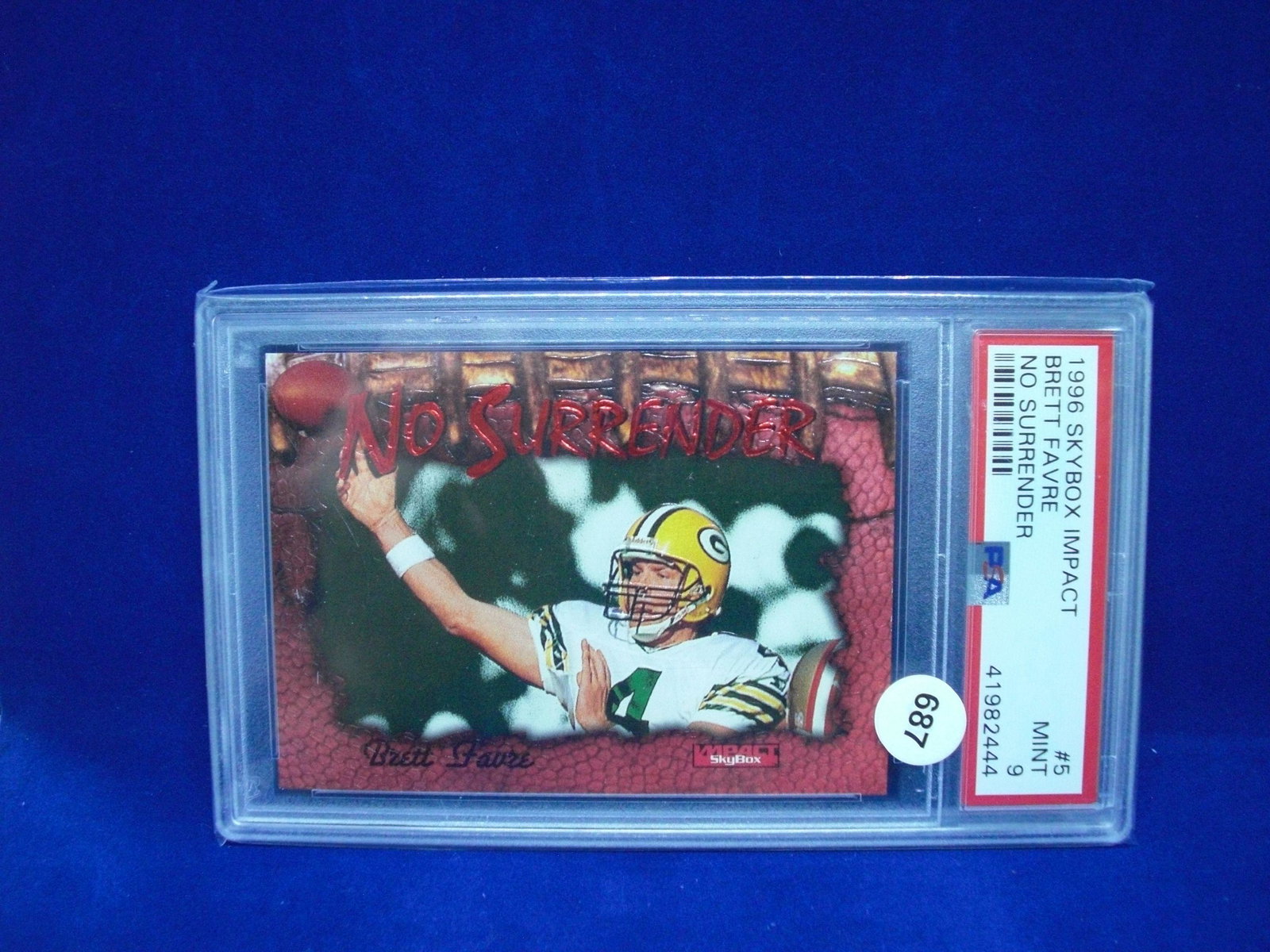 PSA 9 Brett Favre no surrender: PSA 9 Brett Favre no surrender