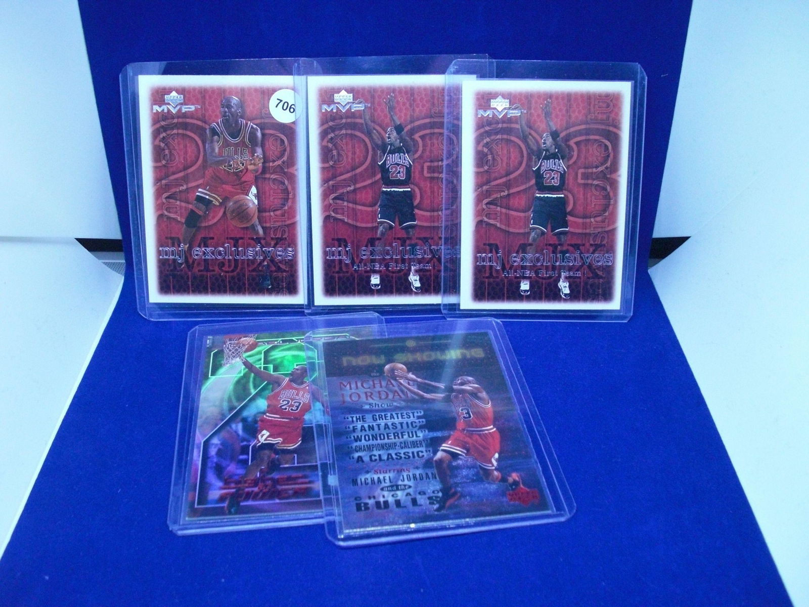 Lot of five Michael Jordan cards (1 of 1)