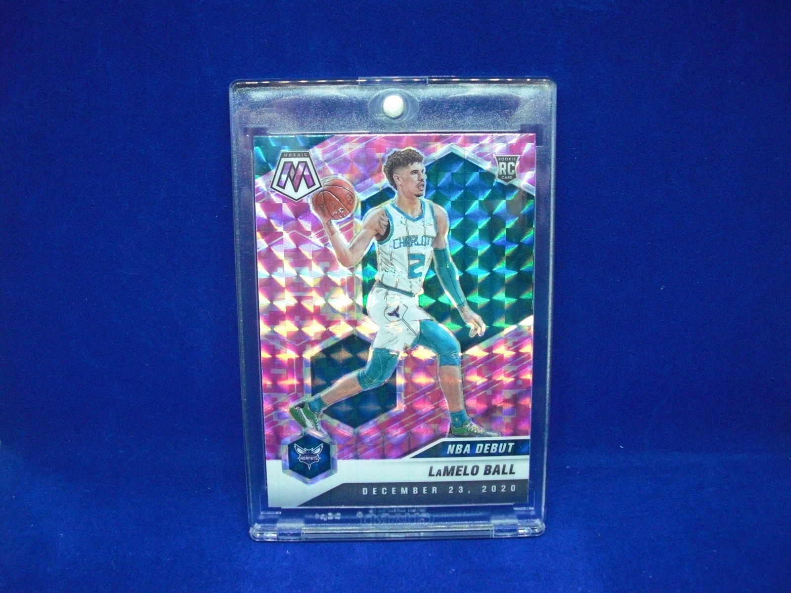 Lamelo ball pink mosaic NBA debut rookie (1 of 1)