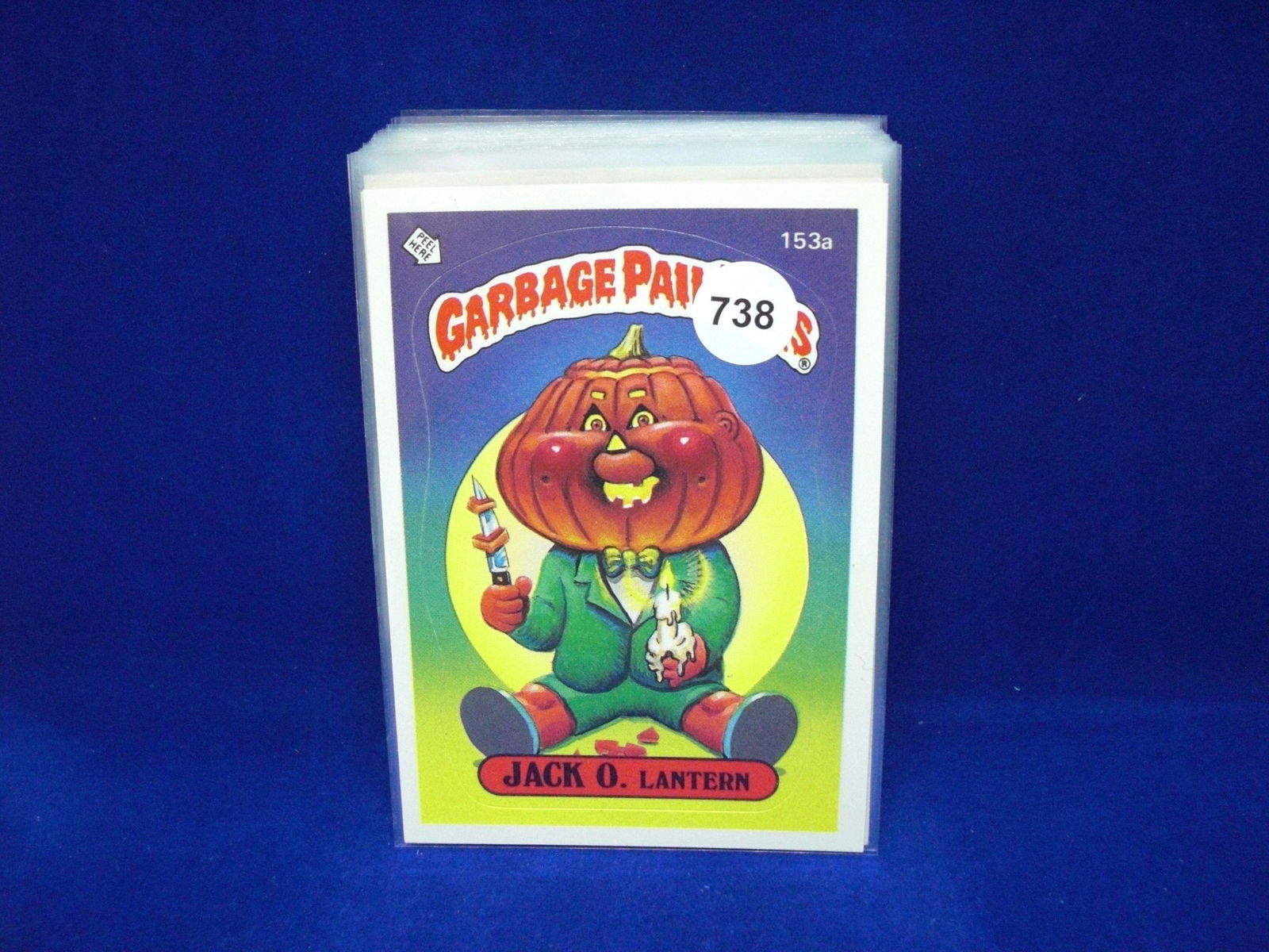 vintage 1986 garbage pail kid sticker Jack O Lantern: vintage 1986 garbage pail kid sticker Jack O Lantern