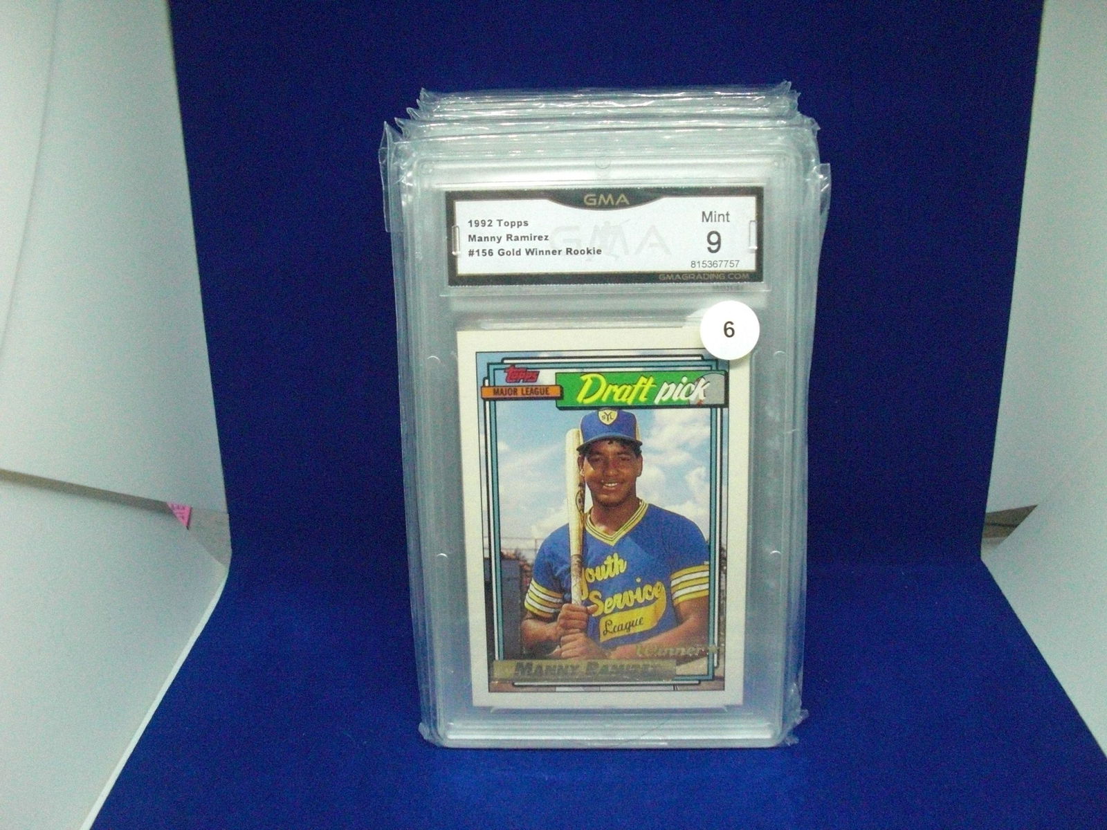GMA 9 Manny Ramirez rookie card topps gold (1 of 1)